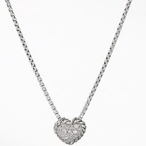 David Yurman Heart Necklace with Diamonds